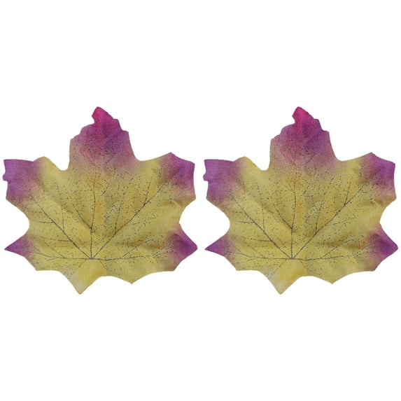 Fall Leaves, Fake Fall Leaves Autumn Maple Leafs, Fall Leaves for Crafts, Artificial Faux Fall Foliage,Fall Party Table Wedding Decor, Fall and Thanksgiving Decorations
