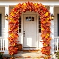 thumbnail image 1 of Fall Leaves Garland, 70.9In Realistic Artificial Maple Leaf Vine, Versatile Fall Decor for Fireplace Porch Wedding Thanksgiving Home Display Artificial Flowers for Outdoors, 1 of 4