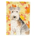 thumbnail image 1 of Fall Leaves Lakeland Terrier Garden Flag, 1 of 3