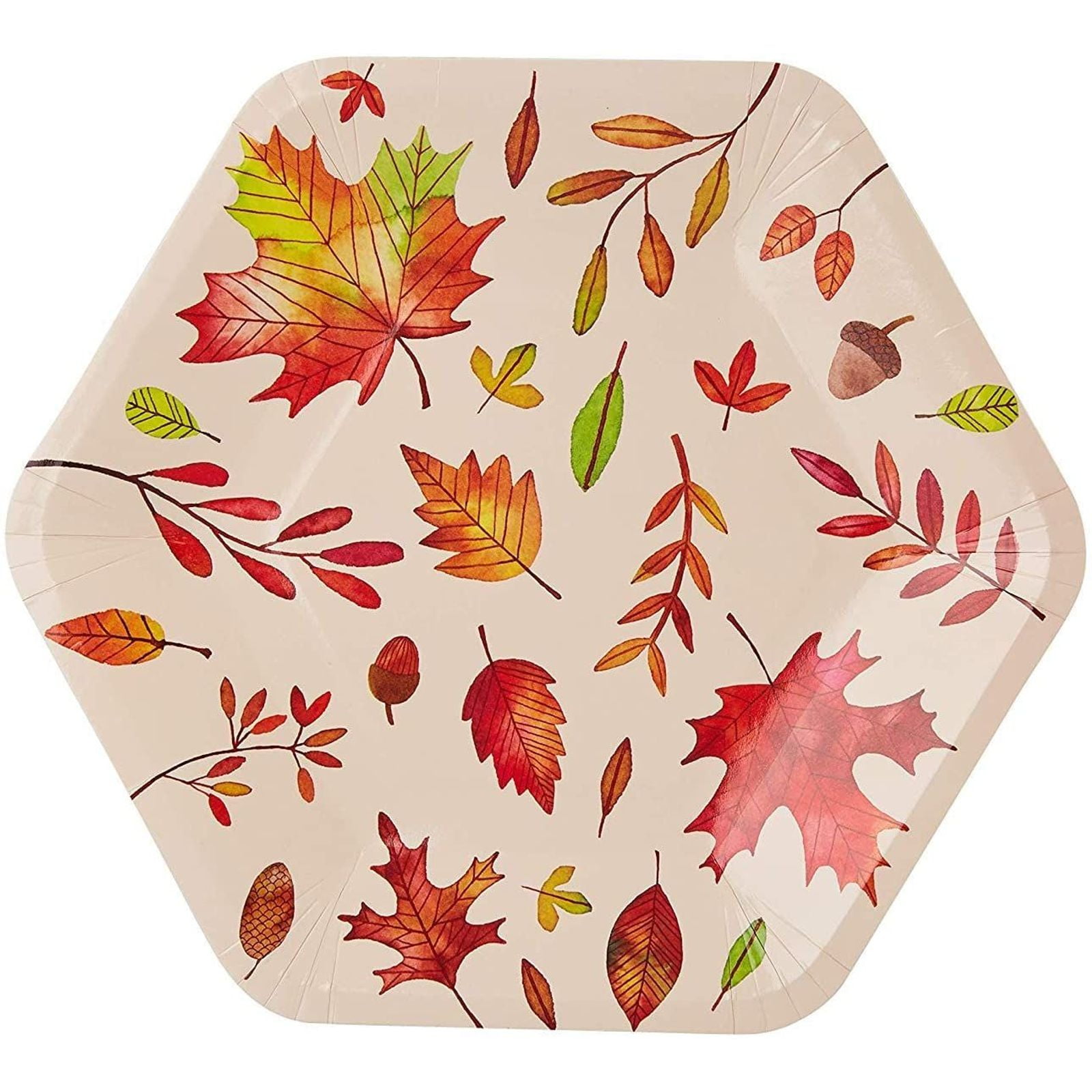Fall leaf plates online
