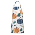 thumbnail image 1 of Fall Leaves Pumpkin Apron-Garden Aprons for Women with Pockets-Cotton Linen Waterproof Kitchen Cooking Gardening Aprons Adjustable for Kitchen,Cooking,BBQ and Salon 33"x27", 1 of 7