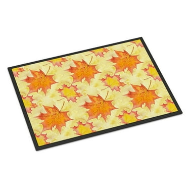 Fall Leaves Scattered Door Mat