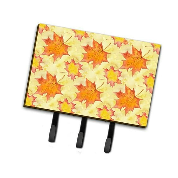 Fall Leaves Scattered Leash or Key Holder, 6 x 2 x 9 in.