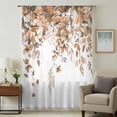 thumbnail image 1 of Fall Leaves Sheer Curtains 72 Inches Long, Farmhouse Vintage Botanical Floral Light Filering Curtains, Breathable Simi Curtain Privacy Drapes for Living Room Bedroom Lightweight Window Treatment, 1 of 9