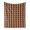 thumbnail image 1 of Fall Leaves Soft Flannel Fleece Blanket, Graphical Interpretations of Striped Motifs Overlapping Print Design Abstract, Cozy Plush for Indoor and Outdoor Use, 60" x 80", Multicolor, by Ambesonne, 1 of 6
