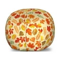 thumbnail image 1 of Fall Leaves Storage Toy Bag Chair, Varieties of Drawings on a Plain Backdrop, Stuffed Animal Organizer Washable Bag, Small Size, Cream Orange Vermilion, by Ambesonne, 1 of 3