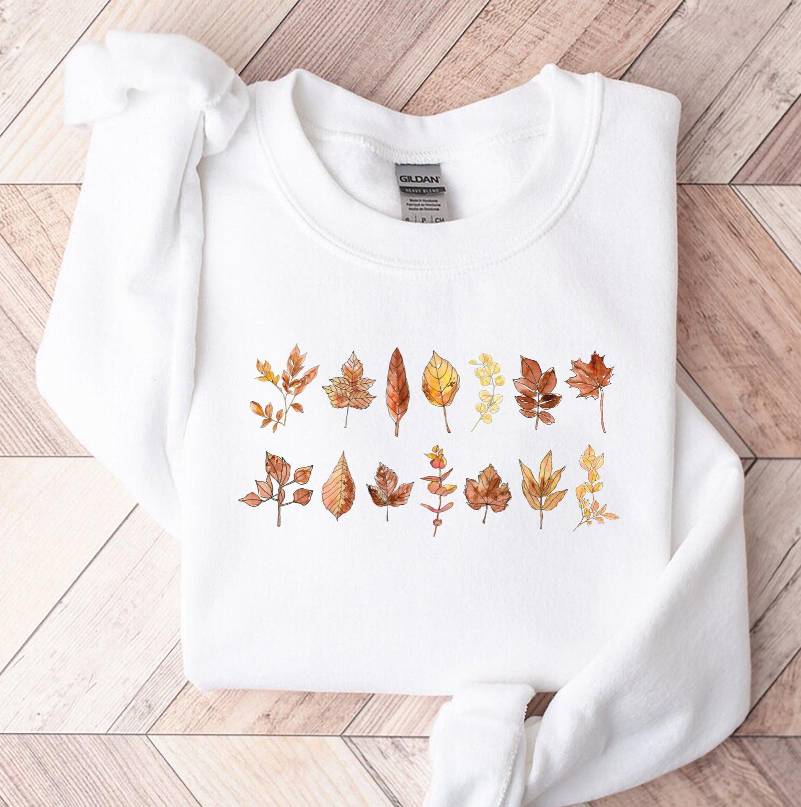 Fall Leaves Sweatshirt, Fall clothing, Halloween Sweater, Fall Harvest