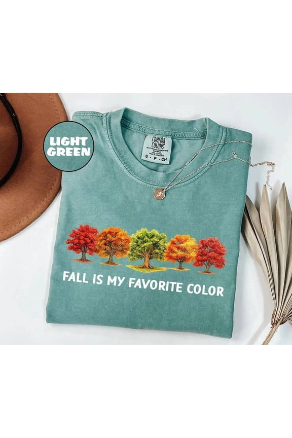 Fall Leaves Tree Autumn Leaf T-Shirt Womens Day Line T-Shirt