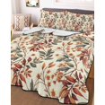 thumbnail image 1 of Fall Leaves Twin Size Down Alternative Comforter, Lightweight Comforter Quilt Bedding Set with Pillow Shams Farmhouse Beige Botanical Branch All Seasons Bed Comforter Duvet Insert 68"x86", 1 of 7