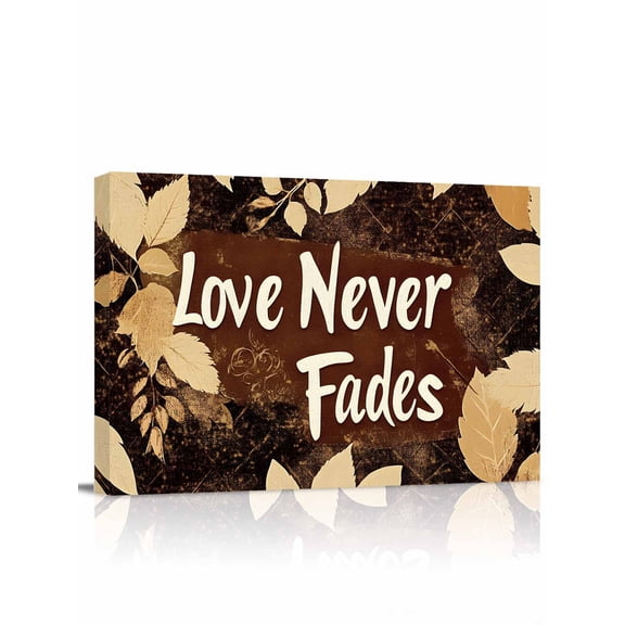 Fall Leaves Wall Art for Living Room, Canvas Picture Wall Decor for Bathroom Bedroom, Brown Beige Leaf Painting Artwork for Office Kitchen Hallway Dining Room Home Decorations 12"x16"