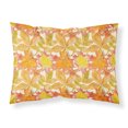 thumbnail image 1 of Fall Leaves Watercolor Fabric Standard Pillowcase, 1 of 2