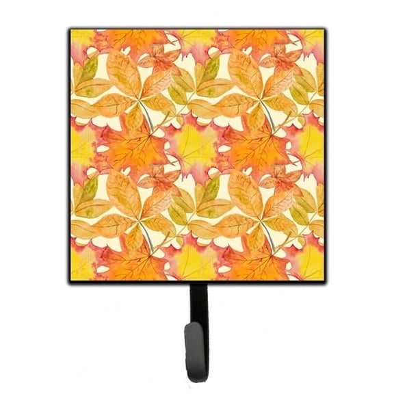 Fall Leaves Watercolor Leash or Key Holder - 4.25 x 1 x 7 in.