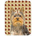 thumbnail image 1 of Fall Leaves Yorkie & Yorkshire Terrier Mouse Pad, Hot Pad or Trivet, 1 of 1