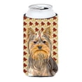 thumbnail image 1 of Fall Leaves Yorkie & Yorkshire Terrier Tall Boy bottle sleeve Hugger, 1 of 1