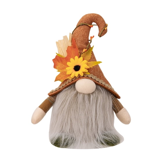 Fall Lighted Gnome Decor Fall Thanksgiving Plush Gnome Decorations for Home Light up Handmade Maple Leaf Swedish tomte Doll Table Decor Tabletop Ornament Autumn Figurine Housewarming Gift