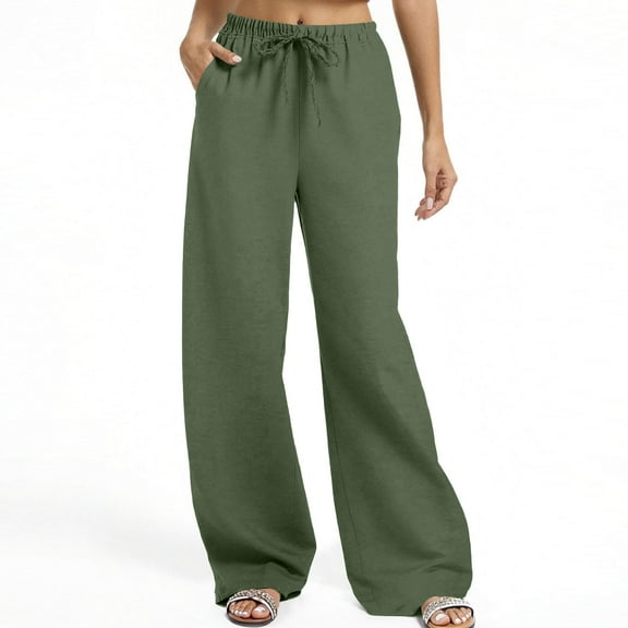 Fall Lightweight Pants for Women Casual Loose Fit Lounge Pants Fashion Vacation Outfits 2025 Trendy