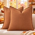 Fall Linen Throw Pillow Covers 22x22 Set of 2 - Walmart.com