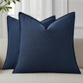 Fall Linen Throw Pillow Covers 22x22 Set of 2 - Walmart.com