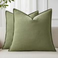Fall Linen Throw Pillow Covers 22x22 Set of 2 - Walmart.com
