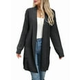 thumbnail image 1 of Fall Long Sleeve Cardigan Sweaters for Women Trendy Winter Open Front Loose Knitted Cardigan with Pockets, 1 of 6