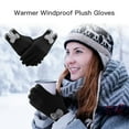 thumbnail image 1 of Winter Black Women Gloves Warm Touchscreen Windproof For Girls Ladies Using, 1 of 9