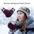 thumbnail image 1 of Winter Purple Women Gloves Warm Touchscreen Windproof For Girls Ladies Using, 1 of 7