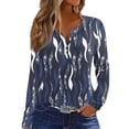 Fall Long Sleeve Tops for Women 2024 Plus Size Blouse Henley Button V