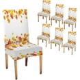 thumbnail image 1 of Fall Maple Chair Slipcover Autumn Leaves Dining Chair Slipcovers Set of 4 Thanksgiving Removable Washable Dining Chairs Covers Spandex Stretch Chair Protector for Kitchen Hotels, 1 of 6