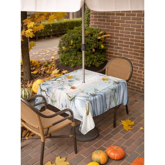 Fall Maple Leaf Bird Outdoor Tablecloth - 54