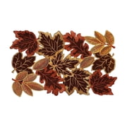 Fall Maple Leaf Embroidered Table Runner, Stylish Hollow out Design Table Runner for Thanksgiving Fall Harvest Decoration