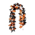 thumbnail image 1 of Fall Maple Leaf Garland, 5.74ft Bendable Wire Artificial Autumn Foliage Vine, Reusable Hanging Swag Decor for Stair Banister Porch Railing Fireplace Mantel, Halloween Thanksgiving Harvest Decor, 1 of 4