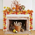thumbnail image 1 of Fall Maple Leaf Garlands Rattan for Halloween Thanksgiving Festival Decoration Maple Leaf with Beautiful Lifelike Fade Resistant 66.9Inch Multicolor, 1 of 6