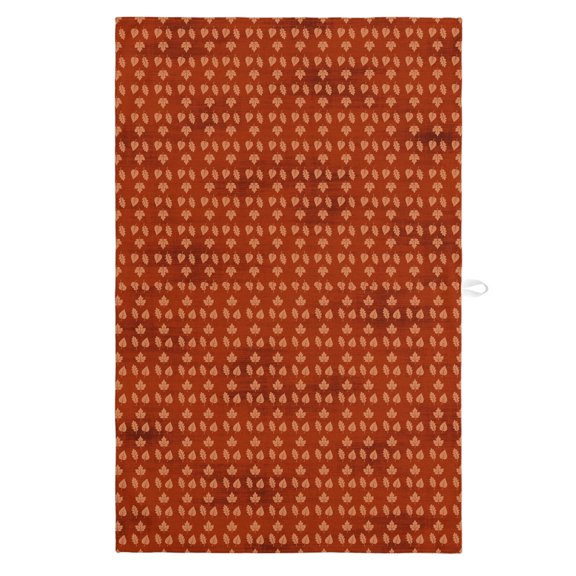 Fall Maple Leaf Kitchen Towels Dish Towel Pack of 1 Rustic Minimalist Orange Brown Textile Texture Soft Dish Cloth Set Absorbent Dishcloth for Drying Dishes, Hand Towels 18 x 28 Inches