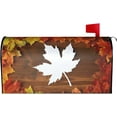 thumbnail image 1 of Fall Maple Leaf Mailbox Cover Magnetic Autumn Seasonal Thanksgiving Mailbox Wraps Post Box Cover Décor 25.5x21 in, 1 of 6