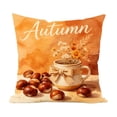 thumbnail image 1 of Fall Print Decorative Throw Pillow Cover, Autumn-Theme Cushion Case for Couch, Sofa, and Bedroom Decor, 1 of 5