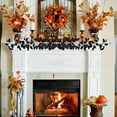 thumbnail image 1 of Fall Maple Leaf Pumpkins Berry Pine Cone Garland Fall Decorations for Home Thanksgiving Autumn Harvest Mantel Porch Table Door Decor, 1 of 6