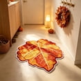 thumbnail image 1 of Fall Maple Leaf Shaped Doormat 23.6x15.7in - Non-Slip Entryway Rug for Kitchen Front Door Thanksgiving Harvest Decor, 1 of 6