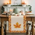 thumbnail image 1 of Fall Maple Leaf Table Runner, Autumn Thanksgiving Kitchen Dining Table Decoration for Home Party Decor 13x108 Inches, 1 of 9