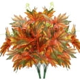 thumbnail image 1 of Fall Maple Leaves, Artificial Autumn Leaves Branches, Fake Fall Flowers Floral Arrangements for Thanksgiving Decorations Home Kitchen Farmhouse Table Centerpiece Decor, 1 of 6