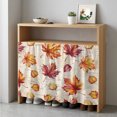 thumbnail image 1 of Fall Maple Leaves Cabinet Curtain 35"Wx35"L,Dustproof Under Sink Skirt with Self Adhesive Tape,Thanksgiving Farmhouse Orange Leaf Cabinet Curtain Cover for Kitchen Sink,Bathroom Vanity,Laundry Room, 1 of 9