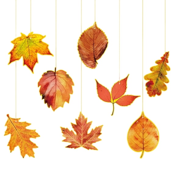 Fall Maple Leaves Cutouts for Bulletin Board Decoration,Hanging Fall Leaves Thanksgiving Decorations,Autumn Fall Leaves Cutouts for Thanksgiving Fall Autumn Party Bulletin Board Decorations,Z0-Orange
