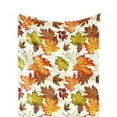 thumbnail image 1 of Fall Maple Leaves Flannel Throw Blanket, Autumn Thanksgiving Birthday Gifts for Kids Men Women, Farmhouse Soft Blankets for Bedding Sofa, 29X39in, 1 of 6