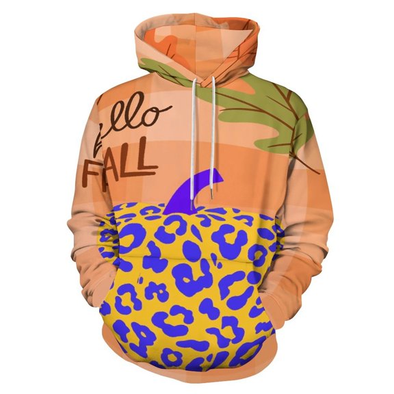 Fall Maple Leaves Pumpkin 3d Sweatshirts Hoodie Fashion Casual Personality Men's Women Street Hoodie Pullovers Long Sleeve Comfortable Top
