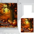 thumbnail image 1 of Fall Maple Shower Curtain Farmhouse Autumn Thanksgiving Pumpkin Leaves Bathroom Decor Shower Curtain Fall Orange Pumpkins Bathroom Accessories, 1 of 8