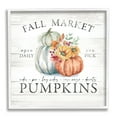 thumbnail image 1 of Fall Market Pumpkins Rustic Country Sign Autumn Florals Botanical & Floral Graphic Art Framed Art Print Wall Art, 1 of 8