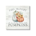 thumbnail image 1 of Fall Market Pumpkins Rustic Country Sign Autumn Florals Botanical & Floral Graphic Art Gallery-Wrapped Canvas Print Wall Art, 1 of 7