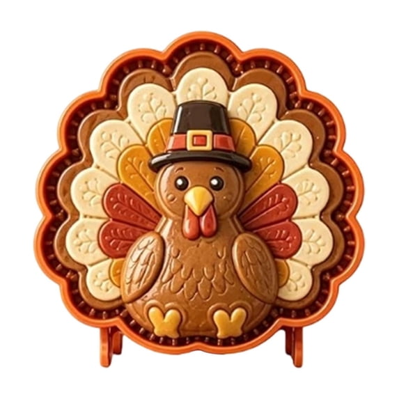 Fall Mini Pie Mold, Reusable Embossed Hand Pie Molds, Dough Presser Pocket Pie Maker for Thanksgiving Baking, Mini Pastry Shaper for Home Bakers, Turkey
