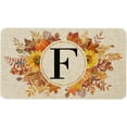thumbnail image 1 of Fall Monogram Letter F Door Mat 30 X 17 Inch Family Last Name Initial Welcome Doormat Indoor Outdoor Entrance Floor Rug Non Slip Fall Autumn Thanksgiving Decor Rubber Mats, 1 of 5