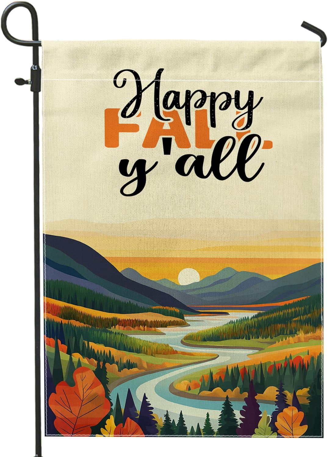 Fall Mountain Nature Garden Flags 12x18 Inch Double Sided for Outside ...