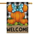 thumbnail image 1 of Fall Mouse Pumpkin Welcome Fall Garden Flags 28"x40” Double Side,Small Yard Flags for Outside,Outdoor Fall Decor,Autumn Funny Garden Flag Yard Decoration, 1 of 5